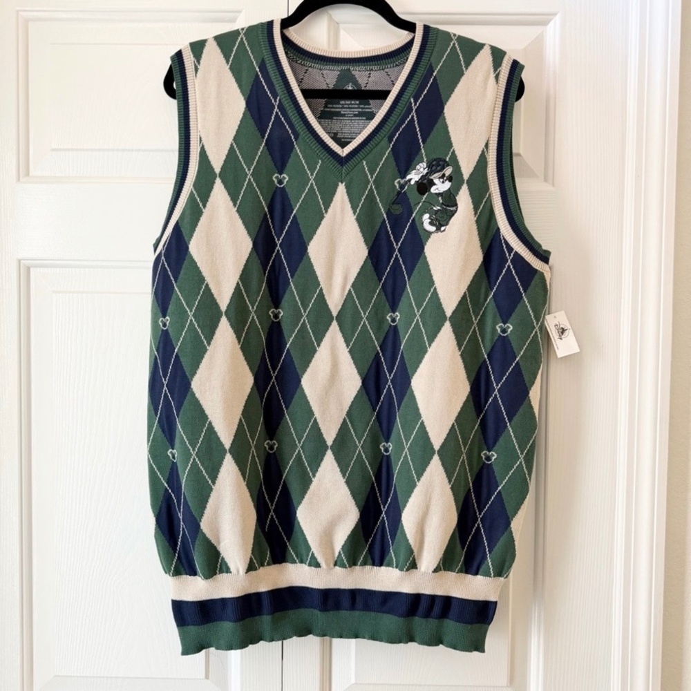 2025 Disney Parks Mickey Mouse Golf Sweater Vest Medium - Picture 1 of 5